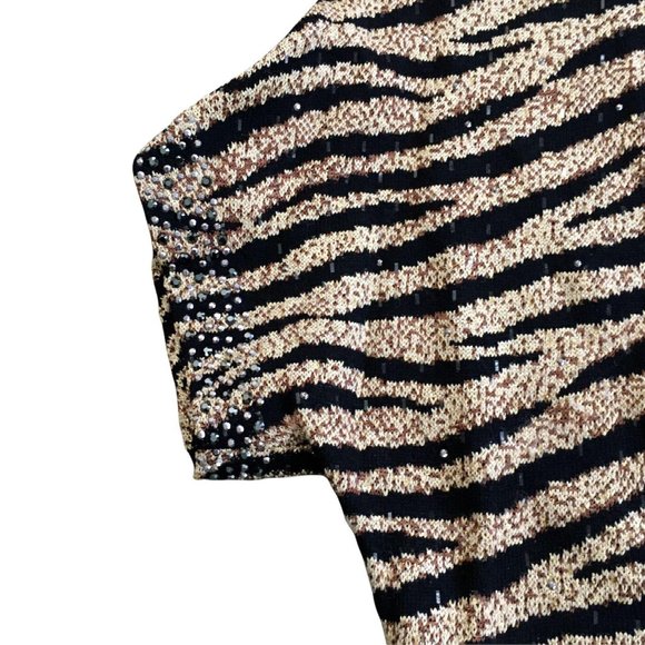 St John Evening Marie Gray Santana Knit Shirt Top - Picture 3 of 8